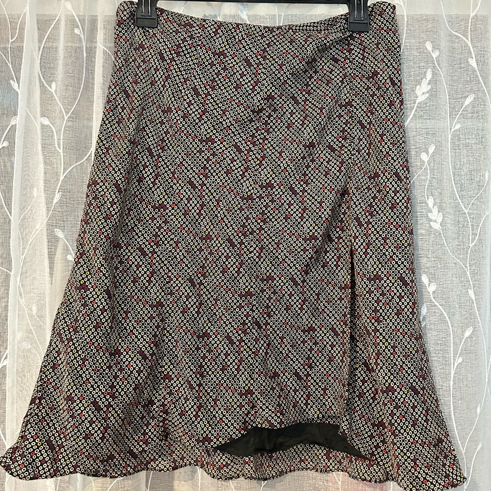 Elegant Multicolor Patterned Women's Skirt